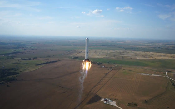 SpaceX此前已经测试了可重复使用的火箭“草蜢(Grasshopper)”